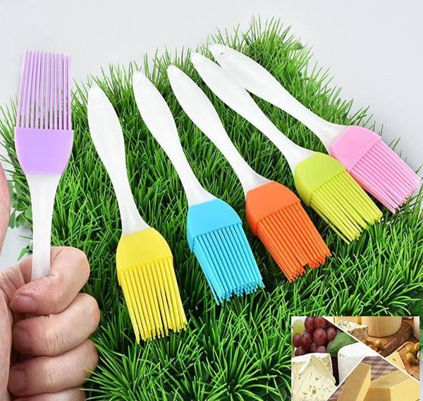 

barbecue oil brush heat-resistant food grade silicone diy baking chef tool cream brush oiling brush kitchen catering tools