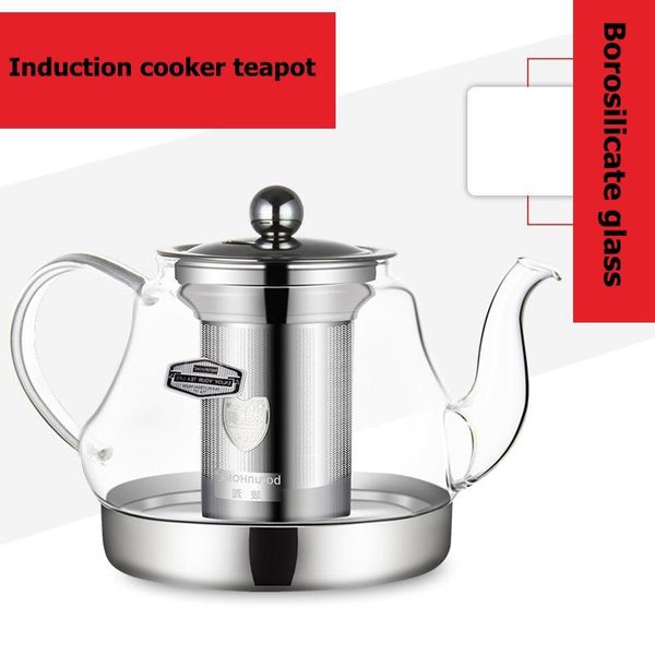 

heat resistant glass teapot electromagnetic furnace multifunctional tea pot induction cooker kettle heat resistant complex bbyowl lg2010