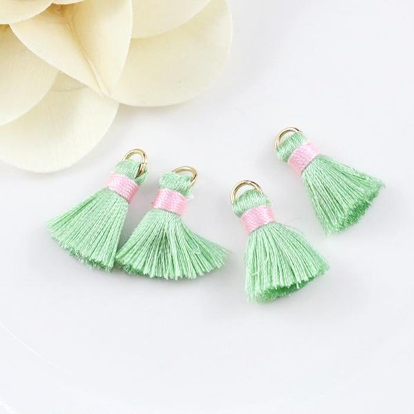 

30pcs 2cm mini silk tassel pendant for jewelry making diy bracelet cellphone pendant finding key bag pendant craft tassels h qylrqw