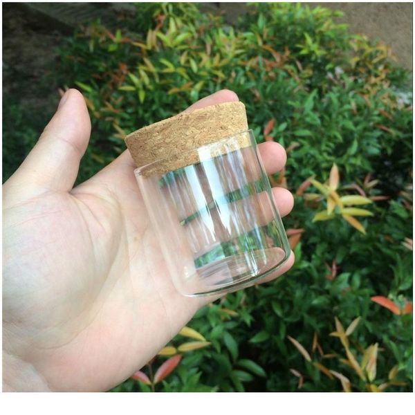 

90ml glass saffron jars with corks widemouth container bottles food jars saffron transparent clear empty bottles 1 jllpmo