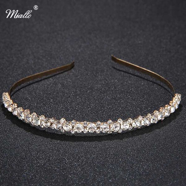 

Miallo Bridal Tiaras Party Prom Crystal Crowns Girls Headband Rhinestones Headpiece Hairpins Hair Accessories Rim for Hair