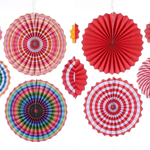 

vl69r fan flower suit hanging flower supplies party fan paper set paper decoration party decoration supplies krrkb