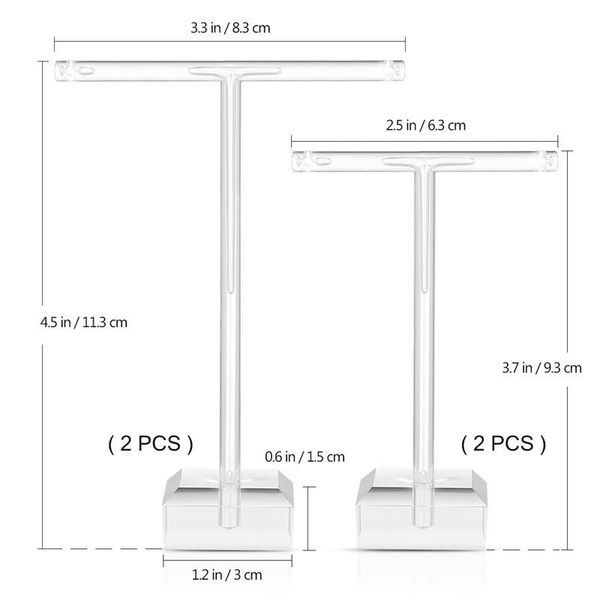 

шпильки акриловые ухо интернет-магазины организатор серьги дисплей t form держатель 4 шт. стенд ювелирных изделий стойка bbyfvq hotstore2010