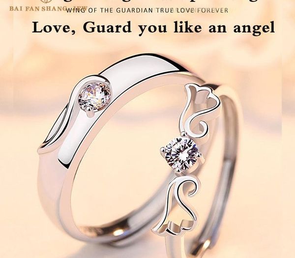 

fashion trend new style one deer has you couple ring korean version 925 silver open ring female exquisite romantic jewelry44