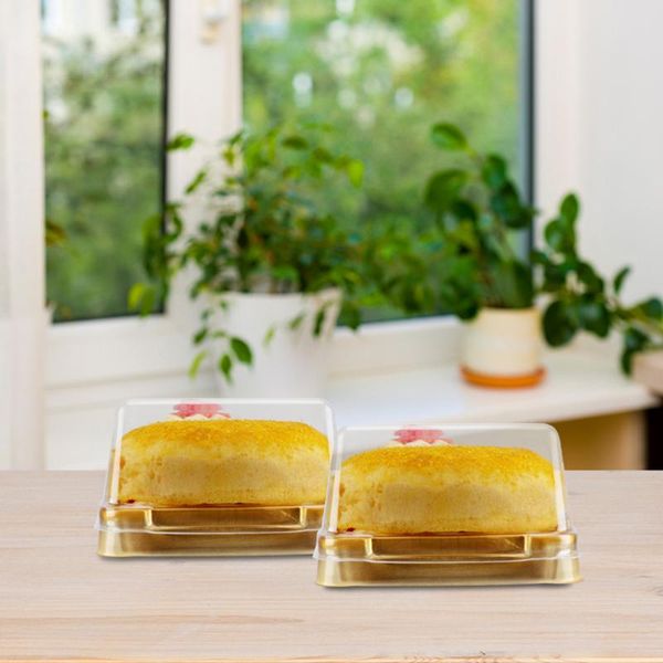 

1 set 100pcs 50g square egg-yolk puff packing box moon cake box