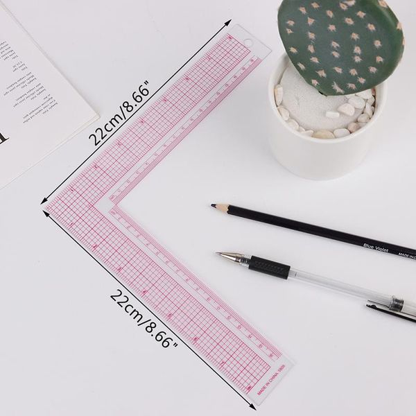 

plastic garment cutting craft scale rule drawing supplies sewing accessories sewing patchwork quilting ruler, Black