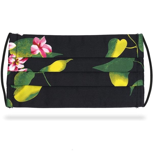 

unisexmedi+sons supply can wash 3 layers of designer women's facial mask, decorative flower prints, 3 pieces