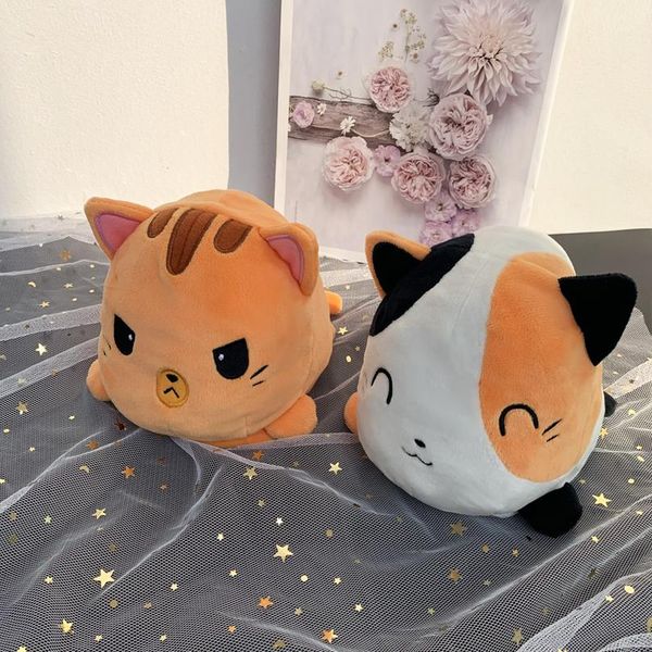 

мягкая обратимая кошка плюшевая игрушка животных дома аксессуары милые животные кукла животных дети подарок детский компаньон pl bbywyg