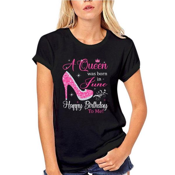 

симпатичные королева родилась в июне с днем рождения to me sasuke майка симпсоны tshirt большой размер s ~ 5xl естественного вида спорта тол