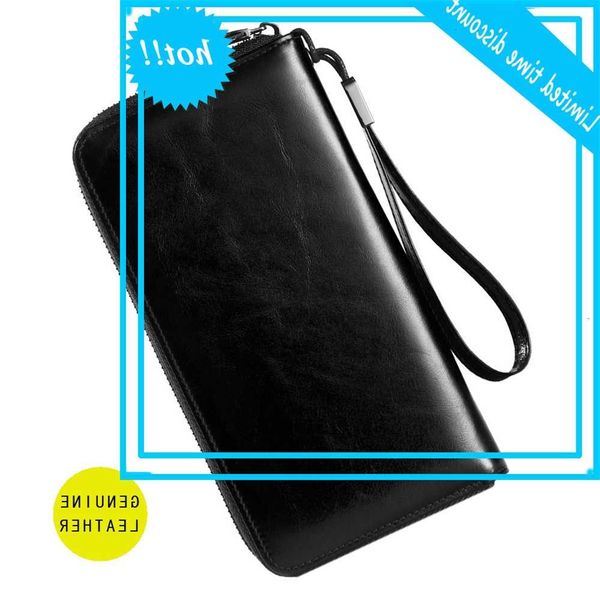 

men long wallets multi-card casual vintage women portfolios large capacity clutch card holder leather