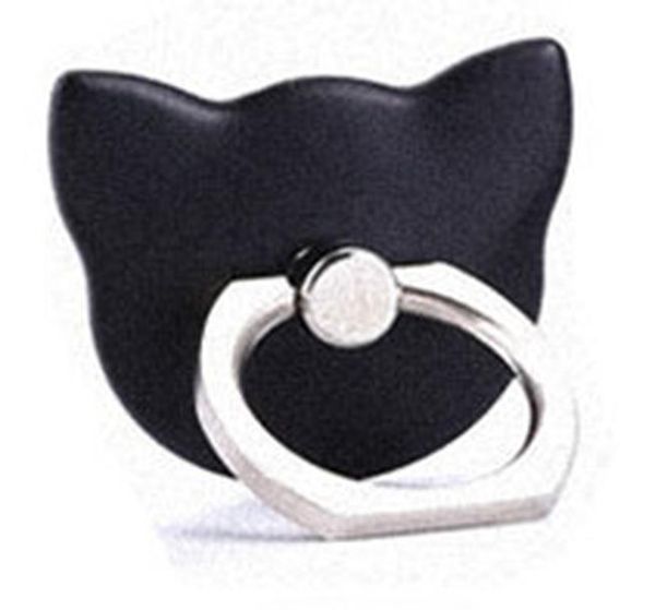 

cat finger ring holder mini cute plastic pc phone holder for iphone x xs max sumsung xiaomi 360 rotation finger ring holder sqcrhl