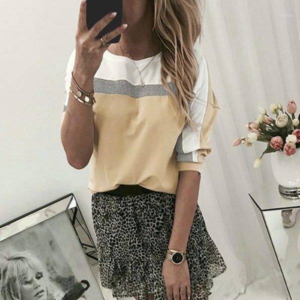 

basic autumn and winter featuring versatile long-sleeved color-matched sports pullover women's larga1, Black