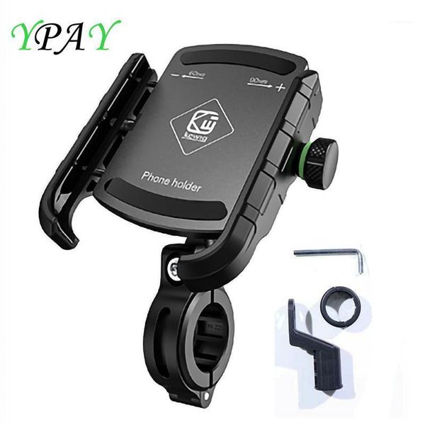

cell phone mounts & holders est aluminum motorcycle holder mount moto bicycle handlebar bracket stand for 3-7.0 inch mobile rearview mount1
