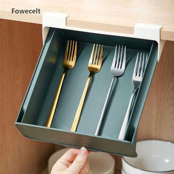 

fowecelt столовые приборы организатор box кухня выдвижные организатор разделение отделки коробка для хранения ложка нож вилка экологию pp tr