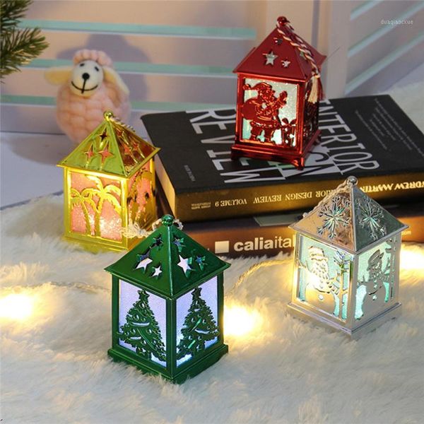 

christmas decorations for home led light dolls house villa xmas ornaments hanging tree decor navidad 40dc61