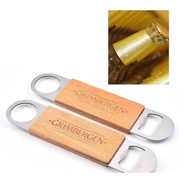 

деревянная ручка из нержавеющей стали деревянная ручка висит вина пивные открылки прочный напиток пивной штопор бара кухня выиграть jllalh h