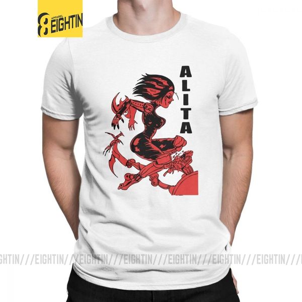 

battle angel alita футболки человека короткими рукавами новизна tee shirt o шеи топы печать футболки anime япония спортивный с капюшоном hoo