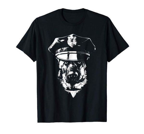 

k-9 полиция футболка собака офицер с hat 2019 новая футболка мужчины смешной tee короткие рукава смешные t для мужчин рубашки спорта с капюш