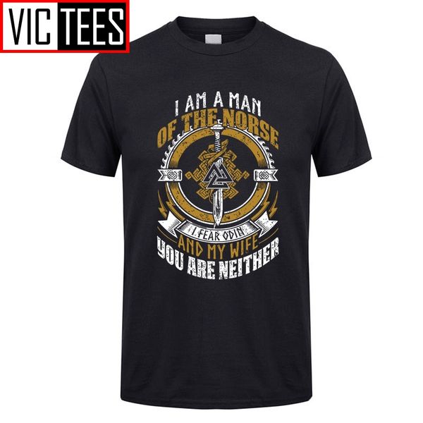 

men's odin and valkyries vikings t shirt i am a man of norse male black tee cotton o collar neck sport hooded sweatshirt hoodie