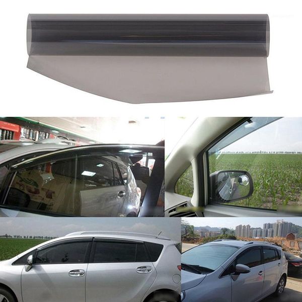 

50cmx200cm 2ply anti-scratch self-adhesive 50% vlt black dyed car window sun film1