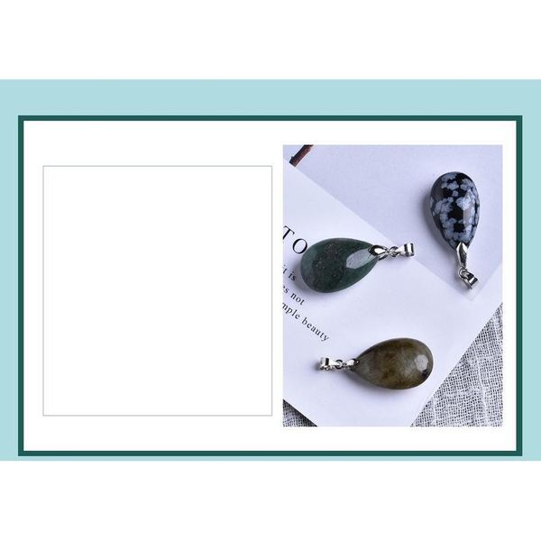 

1pc fashion natural rock drop pendant love friendship couple decoration fashion trend gift pendant necklace jllwvl, Black