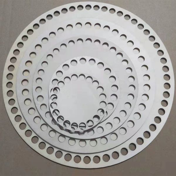 

diy gift set of mix 5 wooden bottoms 8/10/15/20/25cm knitting crochet basket base