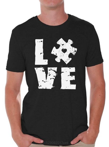 

мода мужчины tshirt любовь puzzle аутизм рубашки мужчины аутизм осведомленность рубашки puzzle подарки o шеи тенниска спорта толстовка с кап