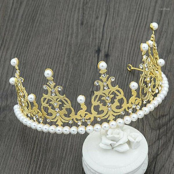 

party hats 1pc princess crown gold giltter cake er kids baby boy girl decoration cupcake ers1