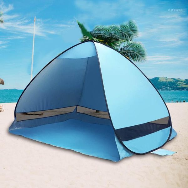 

tents and shelters automatic beach tent camping uv protection up sun shade awning tourist shelter outdoor xa211a1