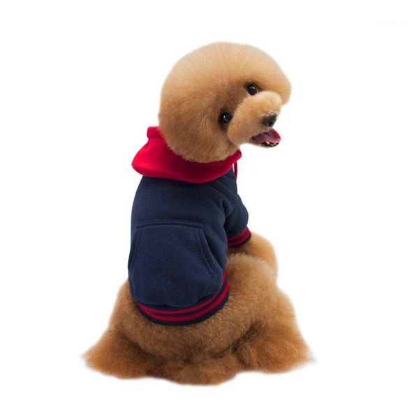 

pet dog clothes hooded jacket winter warm coat knitwear jumper suit sweater1
