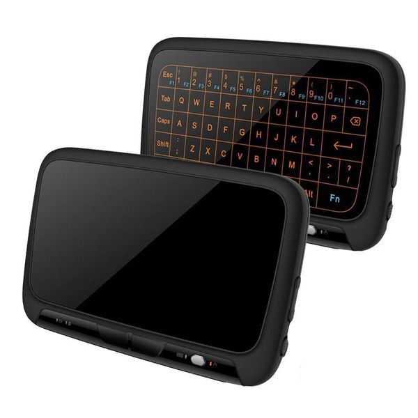 

2.4ghz h18+ backlit mini wireless keyboard,full sn no alphabet mouse touchpad combo,rechargeable remote control for pc,andro