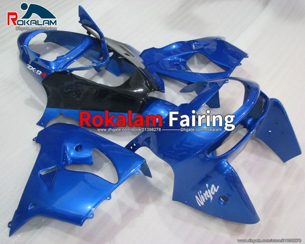 

98 99 zx-9r aftermarket fairing set fit for kawasaki ninja zx9r 1998 1999 zx 9r blue motorcycle race fairings kit