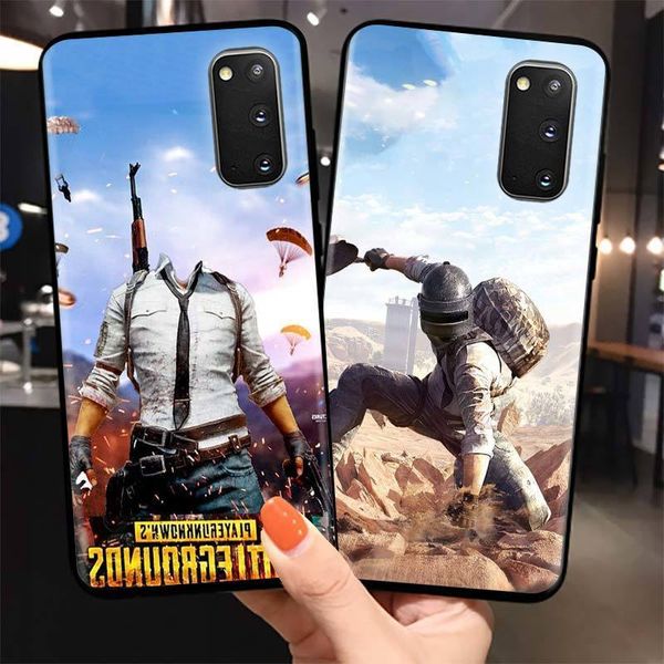 

pubg game art cover case for samsung galaxy s10 s9 s8 s20 ultra s10e note 8 9 10 plus phone soft shockproof shell