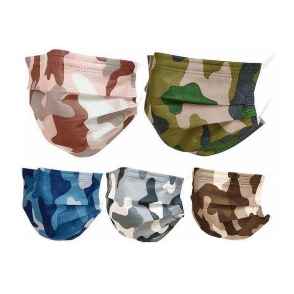 

styles for 5 3-ply breathable disposable anti-haze camouflage fa dust pvphf blocking air mask iia522 mask kpptx mouth kids jwuur