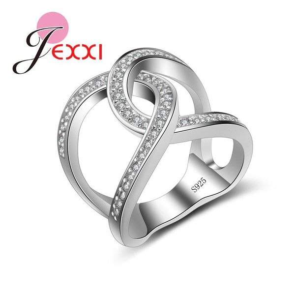 

cluster rings creative design fashion cross shape rhinestone finger elegant jewelry women wedding stamp silver, Golden;silver