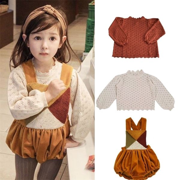

kids sweater be o brand new autumn winter girls kint hollow out princess sweater baby child fashion cotton clothes 201109, Blue