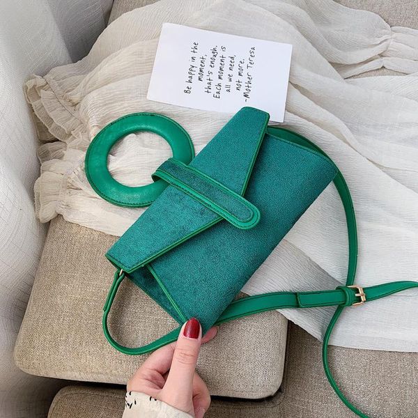 

women tote bag female 2020 new fashion brand designer matte envelope handbag luxury suede shoulder crossbody small square bag