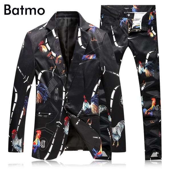 

2021 new arrival spring printed wedding suits men,print suits men,size m,,xl,xxl,xxxl,xxxxl jacket+pants, White;black