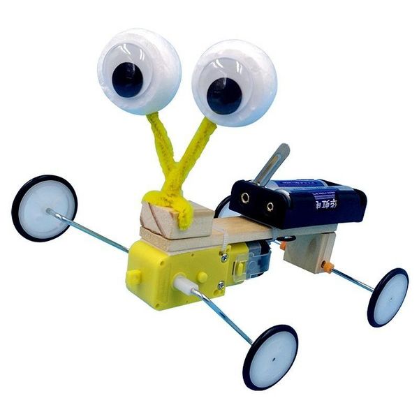 

1pcs novel fashion diy student technology gizmo scientific experiment reptile model robot wooden building blocks asse wmtmdt