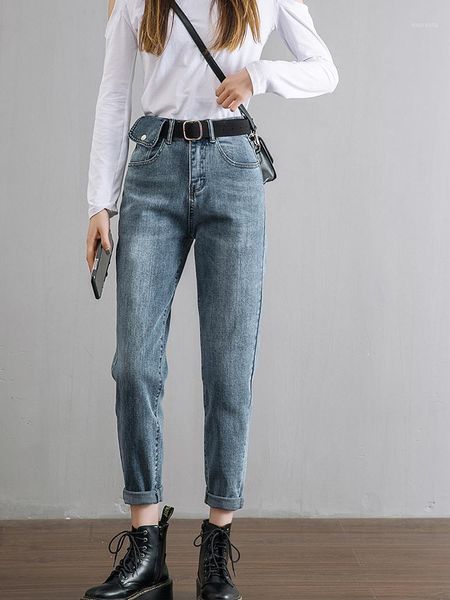 

turnip pants high waist jeans women vintage straight boyfriend mom jeans mujer retro denim pants 2020 blue black casuas1