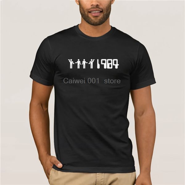 

sport 100% cotton fashion summer tshirt men 1984robotdance_2_blacktshirt fashion printed men's t shirt short sleeve