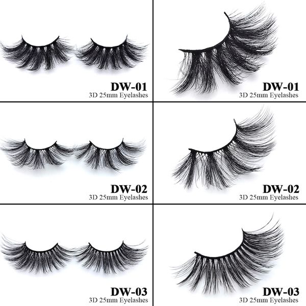 

5d 25mm 3d mink lashes 18 styles eye makeup false eyelashes soft natural thick fake eyelashes 3d eye lashes extension beauty tools