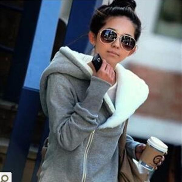 

designer women long hood pullover sweater black friday 2021 deals, White