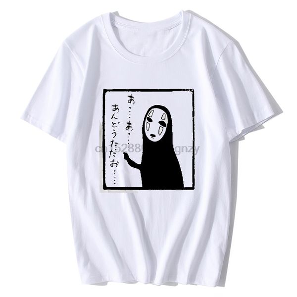 

2020 anime spirited away studio mask no face short sleeves casual comics cartoon hoodie designers t shirts sweatshirt