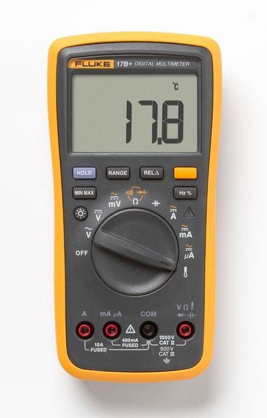 Fluke 17B+ Auto Range Digital Probe Multimeter Messgerät Temperatur Frequenz1