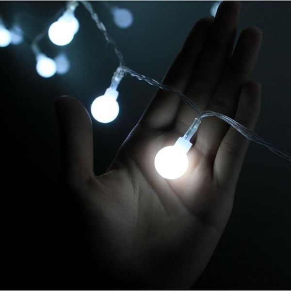 

6м 40leds гирлянды мяч рождественские огни 220v шарика водить свет шнура отдыха decoratve лампы для свадьбы garden festival кпт wmtapx