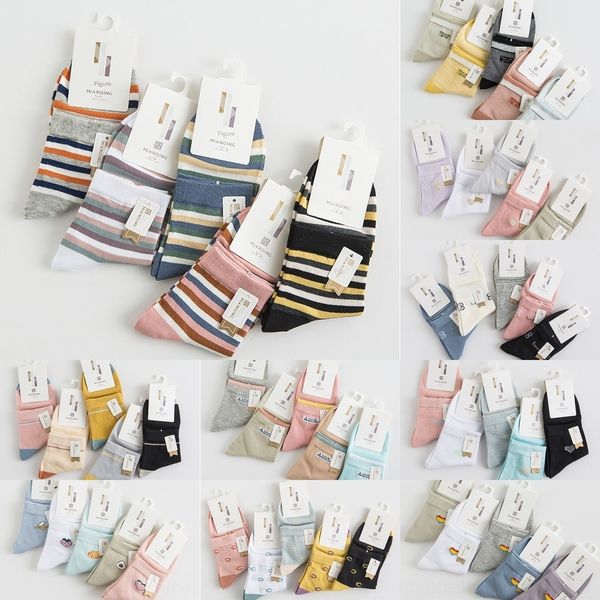 

n5ror autumn new autumn winter 2020 cotton women's medium children's winter combed cotton socks pinstripe medium tube socks vcjmu, Black