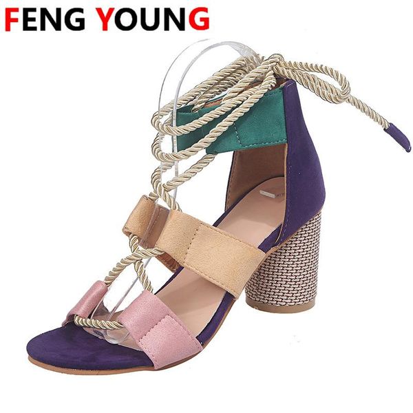 

2020 new summer espadrilles high heel women sandals open toe sandals high heel gladiator women plus size, Black