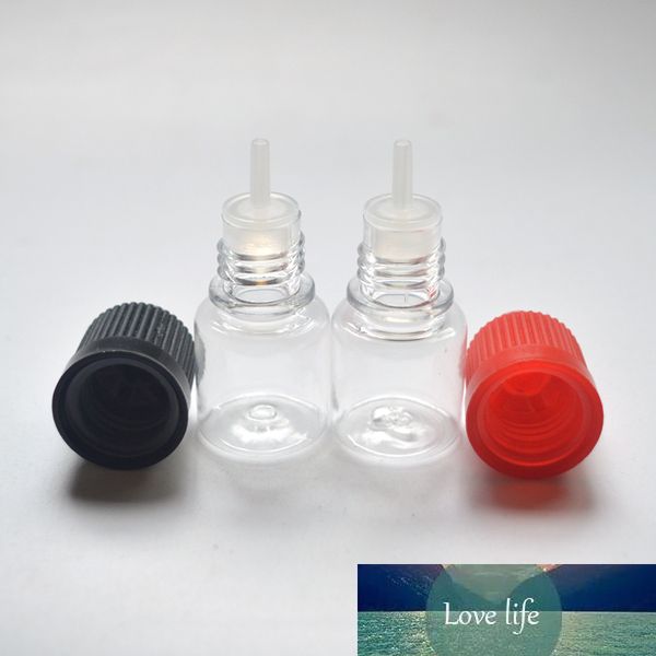 2000 pcs 3ml claro PET plástico agulha garrafa e líquido vazio garrafas duras com tampa à prova de criança