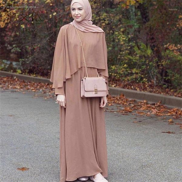 

new cloak muslim abaya fashion women's long-sleeved dress islamic bangladesh turkish women's cloak long skirt1, Red